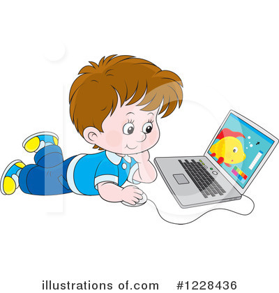 Laptop Clipart #1228436 by Alex Bannykh