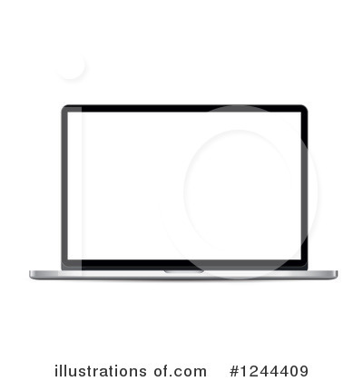 Royalty-Free (RF) Laptop Clipart Illustration by vectorace - Stock Sample #1244409