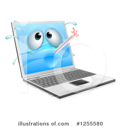 Laptop Clipart #1255580 by AtStockIllustration