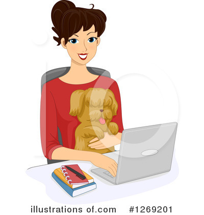 Royalty-Free (RF) Laptop Clipart Illustration by BNP Design Studio - Stock Sample #1269201