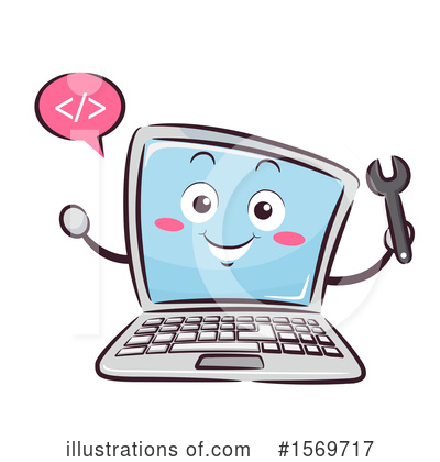 Royalty-Free (RF) Laptop Clipart Illustration by BNP Design Studio - Stock Sample #1569717