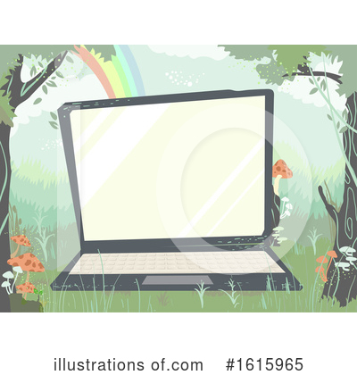 Royalty-Free (RF) Laptop Clipart Illustration by BNP Design Studio - Stock Sample #1615965
