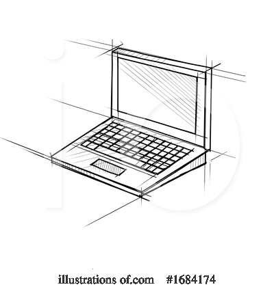 Royalty-Free (RF) Laptop Clipart Illustration by patrimonio - Stock Sample #1684174