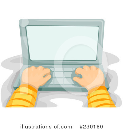 Royalty-Free (RF) Laptop Clipart Illustration by BNP Design Studio - Stock Sample #230180