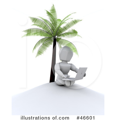 Royalty-Free (RF) Laptop Clipart Illustration by KJ Pargeter - Stock Sample #46601