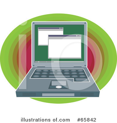 Royalty-Free (RF) Laptop Clipart Illustration by Prawny - Stock Sample #65842