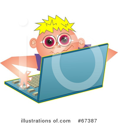 Royalty-Free (RF) Laptop Clipart Illustration by Prawny - Stock Sample #67387