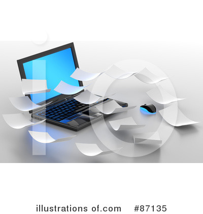 Royalty-Free (RF) Laptop Clipart Illustration by Tonis Pan - Stock Sample #87135