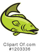 Largemouth Bass Clipart #1203336 by patrimonio