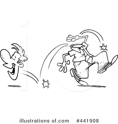 Royalty-Free (RF) Laughing Clipart Illustration by toonaday - Stock Sample #441908