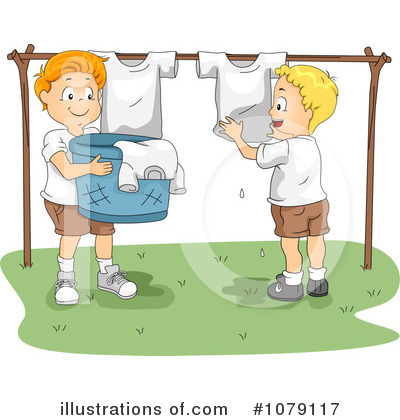 Royalty-Free (RF) Laundry Clipart Illustration by BNP Design Studio - Stock Sample #1079117