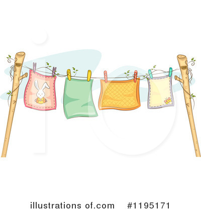 Royalty-Free (RF) Laundry Clipart Illustration by BNP Design Studio - Stock Sample #1195171