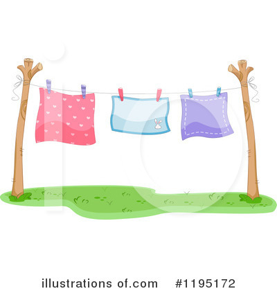 Royalty-Free (RF) Laundry Clipart Illustration by BNP Design Studio - Stock Sample #1195172