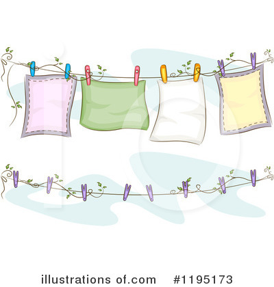 Royalty-Free (RF) Laundry Clipart Illustration by BNP Design Studio - Stock Sample #1195173