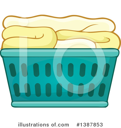 Royalty-Free (RF) Laundry Clipart Illustration by visekart - Stock Sample #1387853