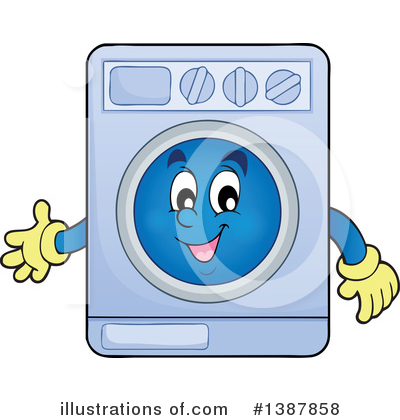 Royalty-Free (RF) Laundry Clipart Illustration by visekart - Stock Sample #1387858