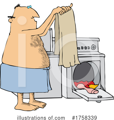 Royalty-Free (RF) Laundry Clipart Illustration by djart - Stock Sample #1758339