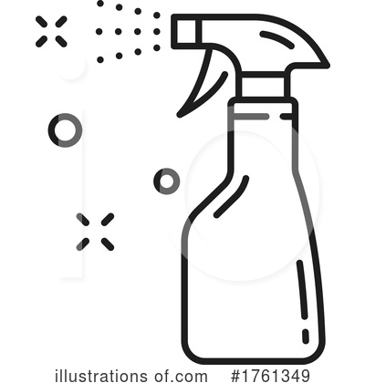 Spray Bottle Clipart #1761349 by Vector Tradition SM