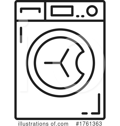 Washing Machine Clipart #1761363 by Vector Tradition SM