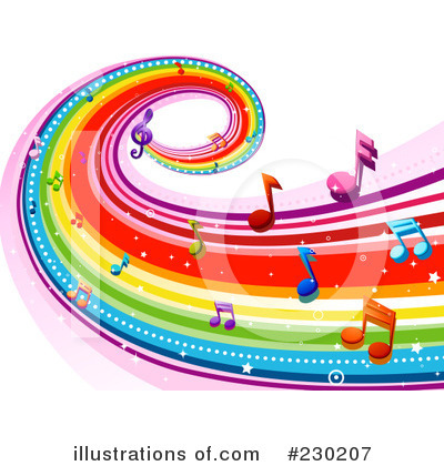 Rainbow Background Clipart #230207 by BNP Design Studio