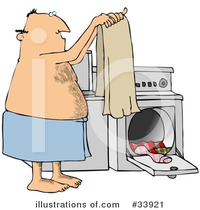 Royalty-Free (RF) Laundry Clipart Illustration by djart - Stock Sample #33921