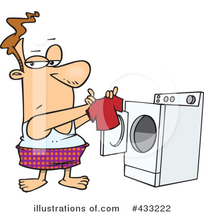 Royalty-Free (RF) Laundry Clipart Illustration by toonaday - Stock Sample #433222