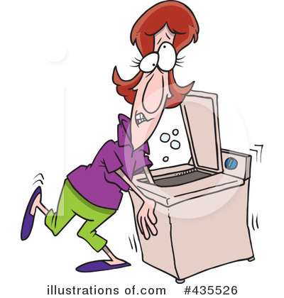 Royalty-Free (RF) Laundry Clipart Illustration by toonaday - Stock Sample #435526