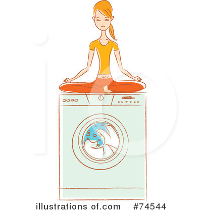 Royalty-Free (RF) Laundry Clipart Illustration by Monica - Stock Sample #74544