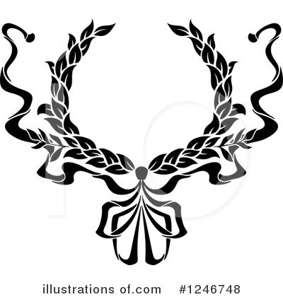 Royalty-Free (RF) Laurel Clipart Illustration by Vector Tradition SM - Stock Sample #1246748