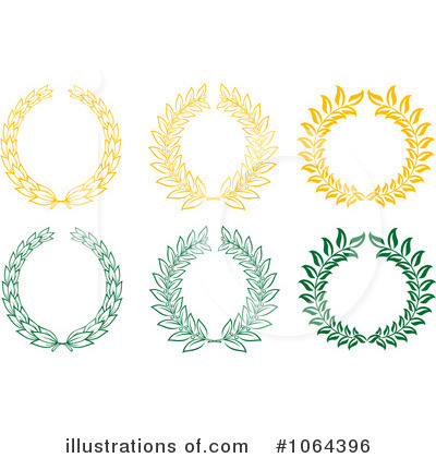 Royalty-Free (RF) Laurel Wreath Clipart Illustration by Vector Tradition SM - Stock Sample #1064396