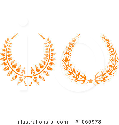 Royalty-Free (RF) Laurel Wreath Clipart Illustration by Vector Tradition SM - Stock Sample #1065978