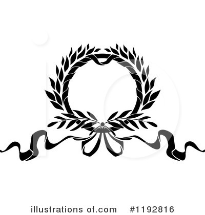 Royalty-Free (RF) Laurel Wreath Clipart Illustration by Vector Tradition SM - Stock Sample #1192816