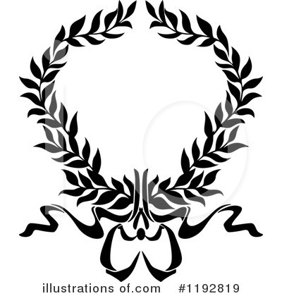 Royalty-Free (RF) Laurel Wreath Clipart Illustration by Vector Tradition SM - Stock Sample #1192819