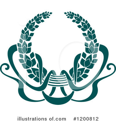 Royalty-Free (RF) Laurel Wreath Clipart Illustration by Vector Tradition SM - Stock Sample #1200812