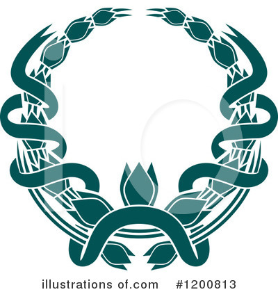 Royalty-Free (RF) Laurel Wreath Clipart Illustration by Vector Tradition SM - Stock Sample #1200813