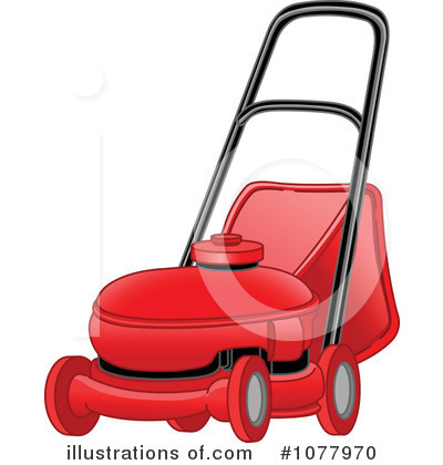 Royalty-Free (RF) Lawn Mower Clipart Illustration by yayayoyo - Stock Sample #1077970