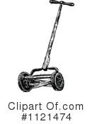 Lawn Mower Clipart #1121474 by Prawny Vintage