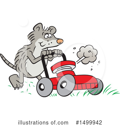 Lawn Mower Clipart #1499942 by Johnny Sajem