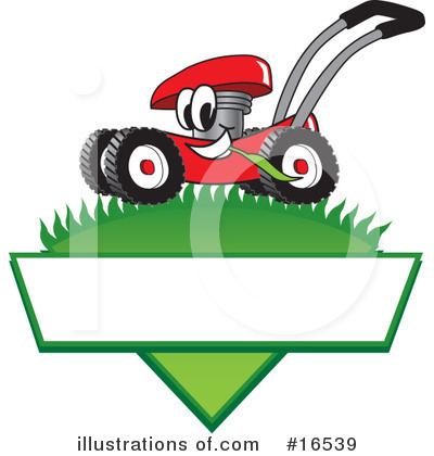 Royalty-Free (RF) Lawn Mower Clipart Illustration by Toons4Biz - Stock Sample #16539