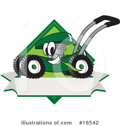 Royalty-Free (RF) Lawn Mower Clipart Illustration by Toons4Biz - Stock Sample #16542