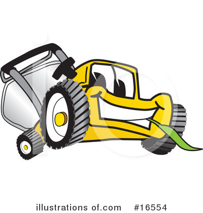 Royalty-Free (RF) Lawn Mower Clipart Illustration by Toons4Biz - Stock Sample #16554