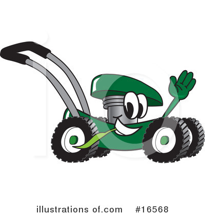 Royalty-Free (RF) Lawn Mower Clipart Illustration by Toons4Biz - Stock Sample #16568