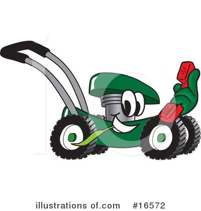 Royalty-Free (RF) Lawn Mower Clipart Illustration by Toons4Biz - Stock Sample #16572