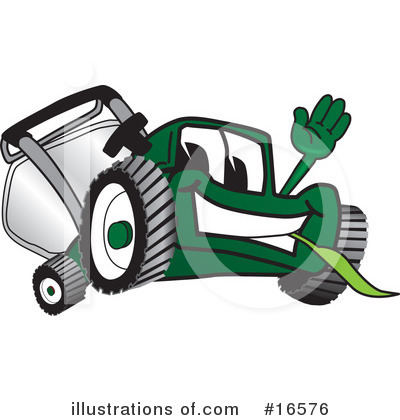 Royalty-Free (RF) Lawn Mower Clipart Illustration by Toons4Biz - Stock Sample #16576