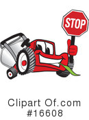 Lawn Mower Clipart #16608 by Mascot Junction