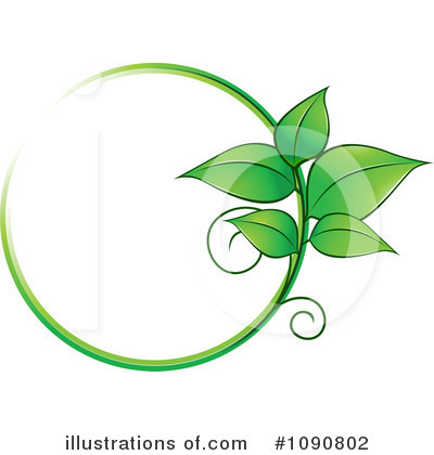 Royalty-Free (RF) Leaf Clipart Illustration by Vector Tradition SM - Stock Sample #1090802