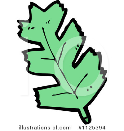 Royalty-Free (RF) Leaf Clipart Illustration by lineartestpilot - Stock Sample #1125394