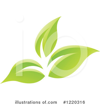 Royalty-Free (RF) Leaf Clipart Illustration by cidepix - Stock Sample #1220316