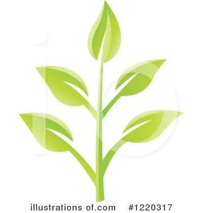 Royalty-Free (RF) Leaf Clipart Illustration by cidepix - Stock Sample #1220317