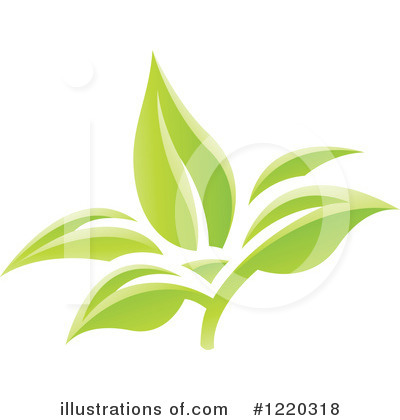 Royalty-Free (RF) Leaf Clipart Illustration by cidepix - Stock Sample #1220318